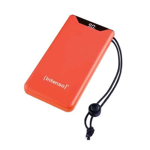 INTENSO F10000 POWER BANK 10.000mAh PD (20W) & QC (18W) USB-A USB-C DISPLAY CON PERCENTUALE DI CARICA ARANCIONE