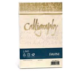 CARTOTECNICA FAVINI LINO 25 BUSTE 12X18 120 GR COLORE AVORIO AVORIO