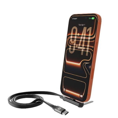 CELLY CAVO USB-C MASCHIO MASCHIO 240 W CON FUNZIONE SUPPORTO TELEFONO 1.5 MT NERO