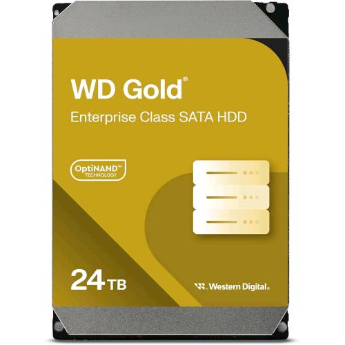 Western Digital Gold WD242KRYZ, hard disk 24 TB, SATA 6 Gb/s, 3,5 pollici, 512 MB, 7200 rpm