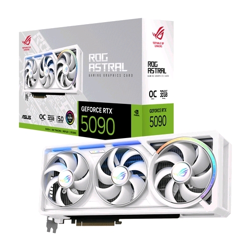 ASUS ROG-ASTRAL-RTX5090-O32G-WHITE NVIDIA GeForce RTX 5090 32 GB GDDR7 TRIPLE FAN PCI Express 5.0 - 2 x HDMI 3 x DISPLAYPORT BIANCO