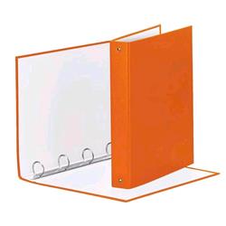ESSELTE MEETING RACCOGLITORE 4 ANELLI DA 30 MM IN CARTONCINO PLASTIFICATO CM 30X22X4 A4 ARANCIONE