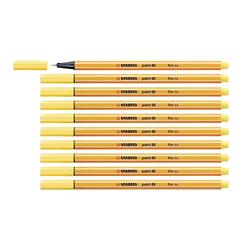 STABILO FINELINER POINT 88 PENNA PUNTA IN FIBRA 0.4 mm COLORE GIALLO CONF. 10 Pz.