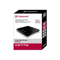 Transcend — masterizzatore DVD/CD esterno USB, nero