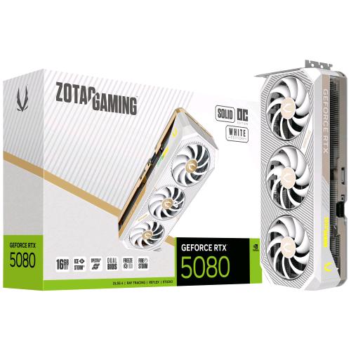 ZOTAC GAMING GeForce RTX 5080 SOLID OC White Edition 16 GB GDDR7