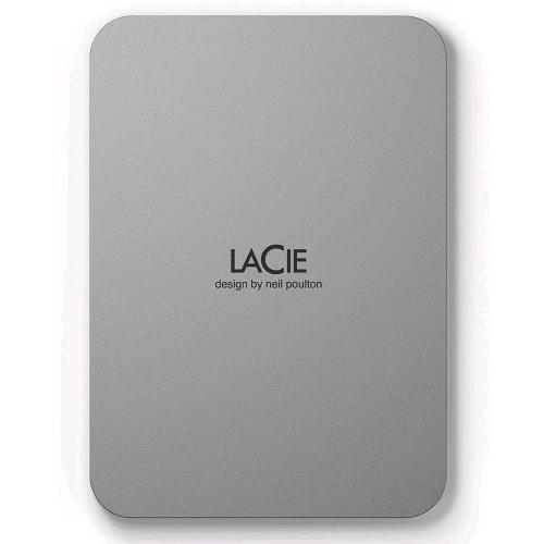 LaCie Mobile Drive (2022) 4 TB — HDD portatile USB-C, Moon Silver