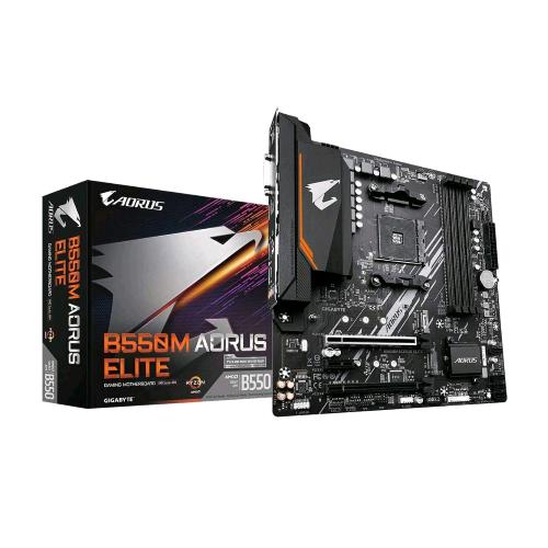 GIGABYTE B550M AORUS ELITE — scheda madre AM4, 4 slot DDR4, Micro ATX