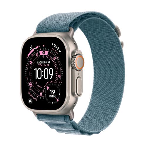 APPLE WATCH ULTRA 3 GPS + CELLULAR 5G CASSA 49mm IN TITANIO CON ALPINE LOOP BLU CHIARO - MEDIUM