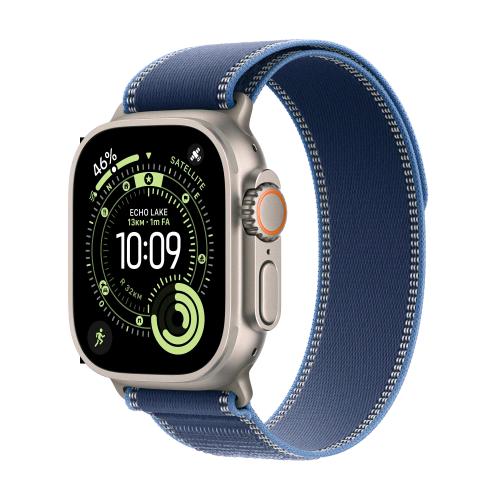 APPLE WATCH ULTRA 3 GPS + CELLULAR 5G CASSA 49mm IN TITANIO CON TRAIL LOOP BLU/BLU ACCESO - M/L