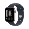 APPLE WATCH SERIES 12 2026 GPS CASSA 46mm IN ALLUMINIO GRIGIO SIDERALE CON CINTURINO SPORT BLU MARINO M/L