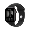 APPLE WATCH SERIES 12 2026 GPS CASSA 46mm IN ALLUMINIO NERO CON CINTURINO SPORT NERO M/L