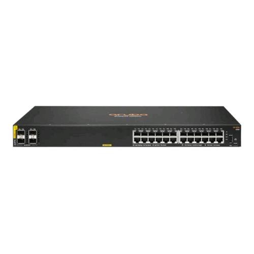 HPE Aruba Networking CX6100 — switch 24 porte Gigabit PoE Class 4, 370 W, e 4 SFP+