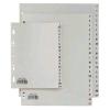 SEI ROTA RECORD INTERCALARI ALFABETICI A-Z IN PP 220X300 mm A4 CON FORATURA UNIVERSALE GRIGIO CONF 20 Pz.