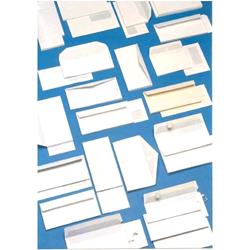 BLASETTI BUSTE DI CARTA CON FINESTRA E STRIP 110X230 mm 80 GR COL. BIANCO CONF 500 Pz.