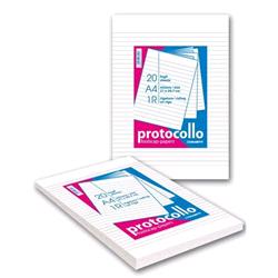 BLASETTI FOGLI PROTOCOLLO A4 RIGATURA 4F 60GR A QUADRETTI CONF 20 FOGLI