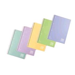 BLASETTI ONE COLOR PASTEL QUADERNO A4 80 GR QUADRETTI 4M FORATO COPERTINA IN PPL 80 FOGLI CONF 6 Pz.