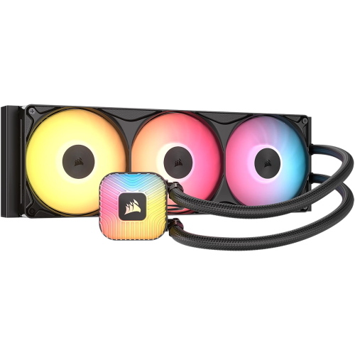 CORSAIR NAUTILUS II 360 RS ARGB — dissipatore a liquido per CPU 360 mm, nero, gruppo ventole RS360 II ARGB Unified Frame