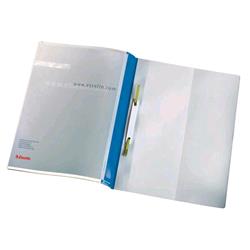 ESSELTE QUOTATION FILE CARTELLE AD AGHI IN PVC 238X310MM A4 COL. BLU TRASPARENTE CONF 25 Pz.