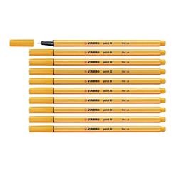 STABILO FINELINER POINT 88 PENNA PUNTA IN FIBRA 0.4 mm COLORE ARANCIONE CONF. 10 Pz.