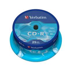 VERBATIM CAMPANA CDR DATALIFE 52X 80 CF.25 43432
