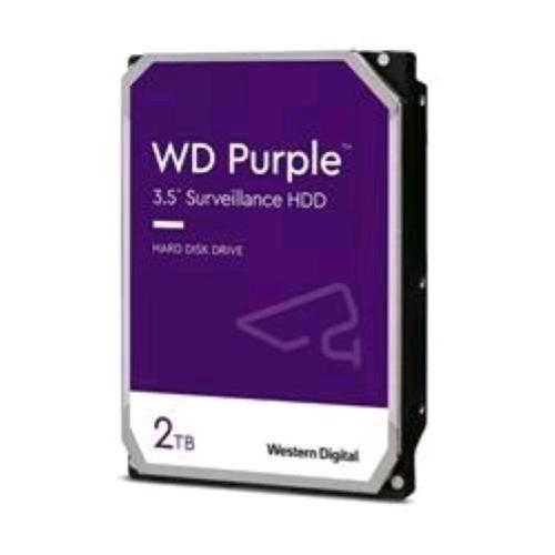 Western Digital Purple WD23PURZ, hard disk per videosorveglianza 2 TB, SATA 6 Gb/s, 3,5 pollici, 64 MB