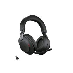 Jabra Evolve2 85 — cuffie stereo UC Bluetooth, adattatore USB-C, nero