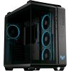 ASUS TUF GAMING GT502 HORIZON TG ARGB BLACK CHASSIS A DOPPIA CAMERA CON DESIGN PANORAMICO E PANNELLO IN VETRO, 4 VENTOLE ARGB PREINSTALLATE, PORTA USB-C AD ALTA VELOCITA' NERO