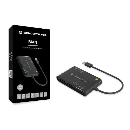Conceptronic BIAN01B — lettore USB per schede memoria e smart card