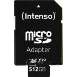 INTENSO microSDXC 512GB UHS-I CON ADATTATORE
