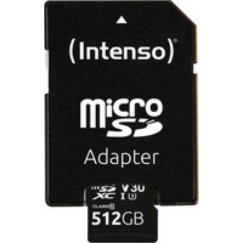 INTENSO microSDXC 512GB UHS-I CON ADATTATORE