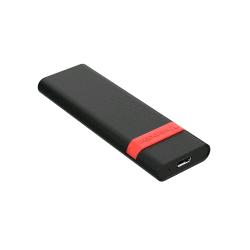 VERBATIM STORE GO M.2 BOX ESTERNO SSD NVMe PCI Express USB-C 3.2 GEN 2 NERO ROSSO