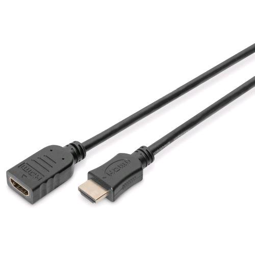 DIGITUS AK-330201-050-S — Cavo HDMI tipo A maschio – HDMI tipo A femmina, 5 m, nero