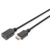 DIGITUS AK-330201-050-S — Cavo HDMI tipo A maschio – HDMI tipo A femmina, 5 m, nero