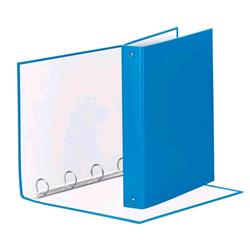 ESSELTE MEETING RACCOGLITORE 4 ANELLI DA 30 MM IN CARTONCINO PLASTIFICATO CM 22X30X4 A4 AZZURRO
