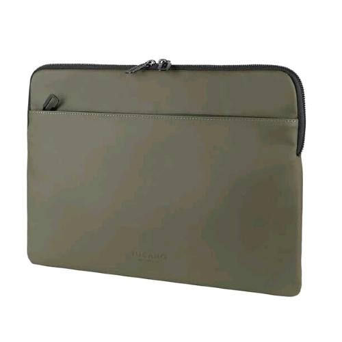 TUCANO GOMMO CUSTODIA PER MACBOOK 14" E NOTEBOOK DA 14" IN MATERIALE GOMMATO CON TASCA FRONTALE VERDE MILITARE