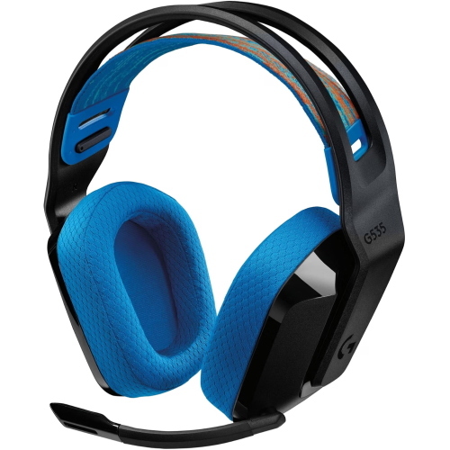 LOGITECH G G535 LIGHTSPEED CUFFIE GAMING WIRELESS CON MICROFONO FLIP TO MUTE USB-C CERTIFICATO DISCORD NERO