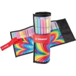 STABILO PEN 68 ROLLERSET ARTY PENNARELLO PUNTA M TRATTO 1 mm COLORI ASSORTITI CONF 25 Pz.