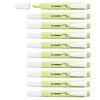 STABILO SWING COOL PASTEL EVIDENZIATORE PUNTA A SCALPELLO 1/4 mm LIME CONF 10 PZ.