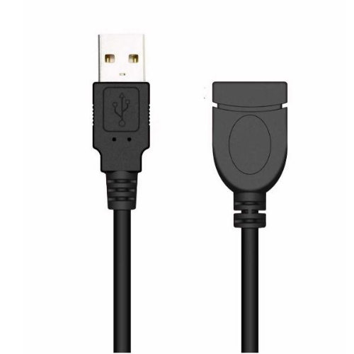Nilox NXUSB2-M/F-2 — prolunga USB-A 2.0 maschio/femmina, 1,8 m, nero