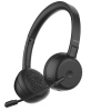 NILOX CUFFIE CON MICROFONO WIRELESS DUAL CONNECT RF 2.4 GHz + BLUETOOTH 5.3 CANCELLAZIONE DEL RUMORE ENC DONGLE USB-A/C NERO