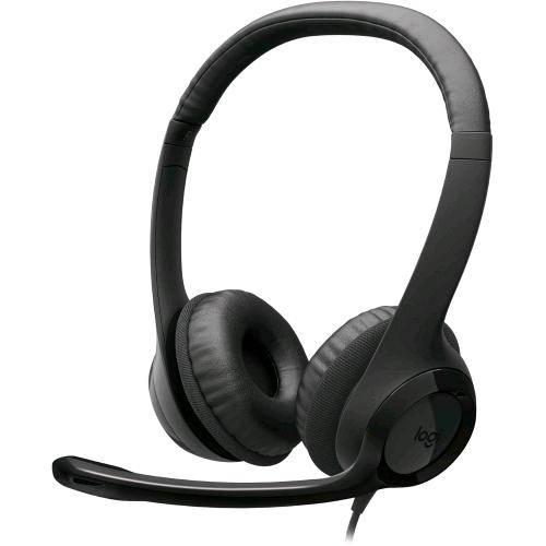 Logitech H390 — cuffia con microfono USB-C, nera
