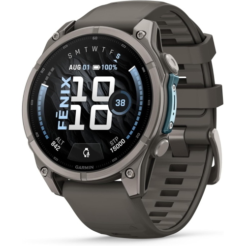 Garmin fēnix 9 47 mm, titanio e Pebble Gray