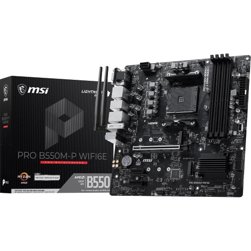MSI PRO B550M-P WI-FI 6E SCHEDA MADRE AMD B550 DDR4 SOCKET AM4