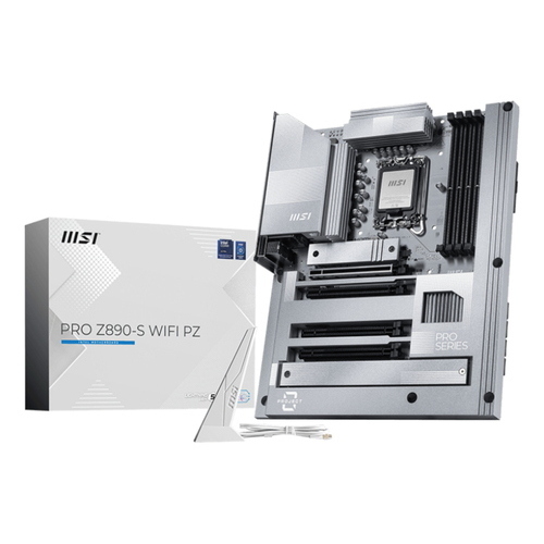 MSI PRO Z890-S WIFI PZ, scheda madre ATX Intel Z890, socket LGA 1851, DDR5, Wi-Fi 7, connettori posteriori PROJECT ZERO