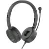 NILOX NXAUSB01 CUFFIE CON MICROFONO CABLATE USB CHIAMATE/MUSICA NERO