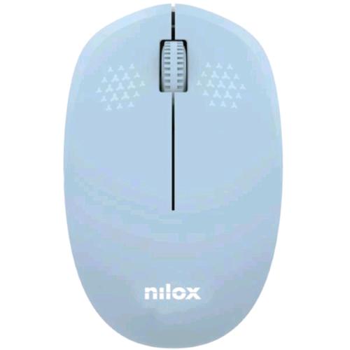NILOX MOUSE OTTICO WIRELESS CON NANO RICEVITORE 3 PULSANTI 1.000 DPI AZZURRO