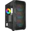 SHARKOON AK3 RGB MIDI TOWER ATX U3 PANNELLO LATERALE IN VETRO TEMPERATO 1 x USB-C 4 x ARGB FAN 120mm NERO