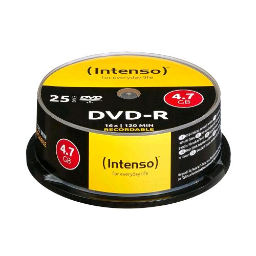 Intenso DVD-R 4,7 GB 16× — confezione da 25 dischi