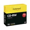 Intenso CD-RW 700 MB / 80 min 12× — 10 dischi in slim case