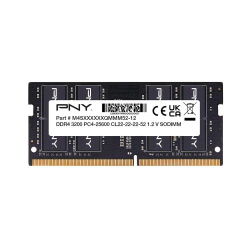 PNY MN16GSD43200-TB MEMORIA RAM 1x16GB 3.200 MHz TECNOLOGIA DDR4 CL 22 TIPOLOGIA SO-DIMM BLACK